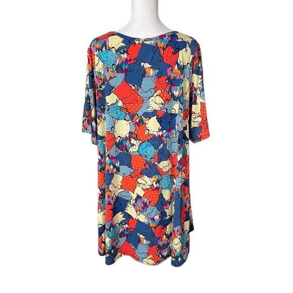 LuLaRoe Plus 2XL Tunic Top Oogie Boogie Colorful Blouse Nightmare Before - Picture 7 of 7